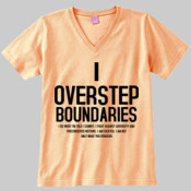 I Overstep Boundaries - LAT Unisex Combed Ringspun V-Neck T-Shirt